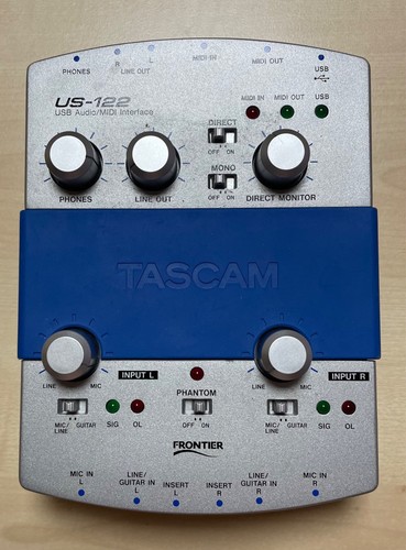 Tascam 122 usb audio - us-122, audio/midi