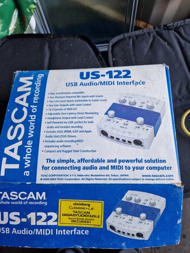 Tascam 122l usb audio - usb, audio/midi